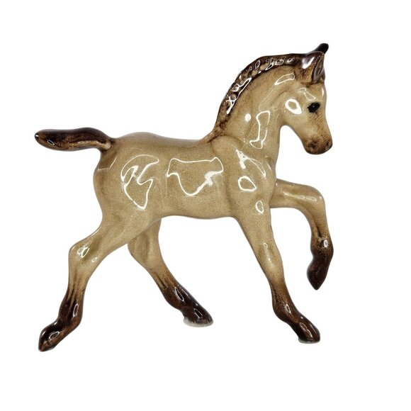 Hagen Renaker Mini Buckskin Running Foal Hose Figurine - Picture 1 of 10